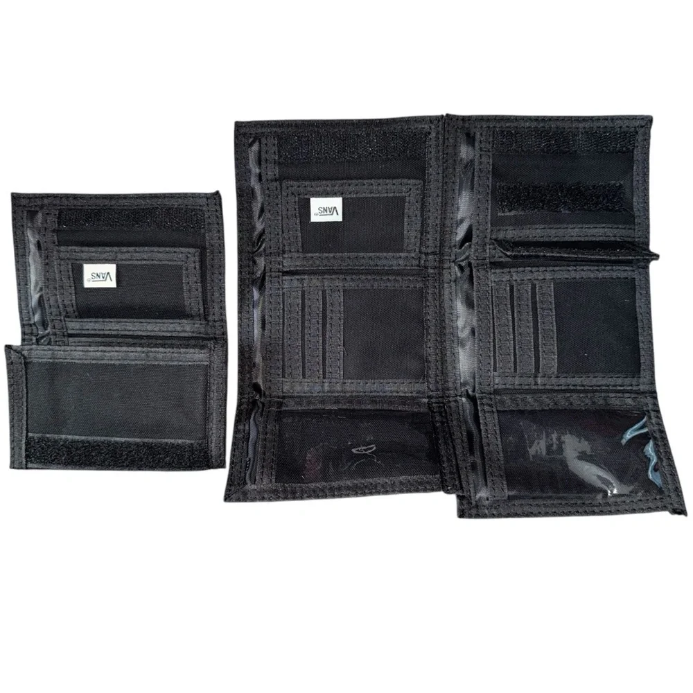 Vans Black Checkered Trifold Wallet